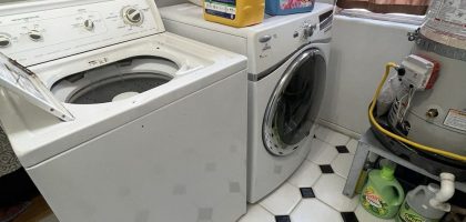 washer and dryer