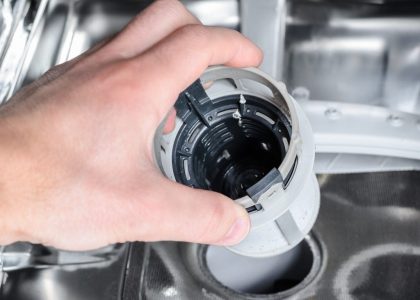 how to get smell out of dishwasher?