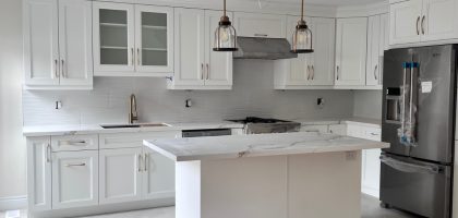 modern white kitchens with white appliances