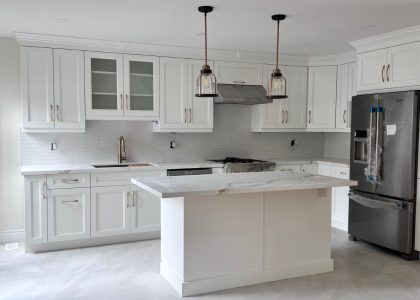 modern white kitchens with white appliances