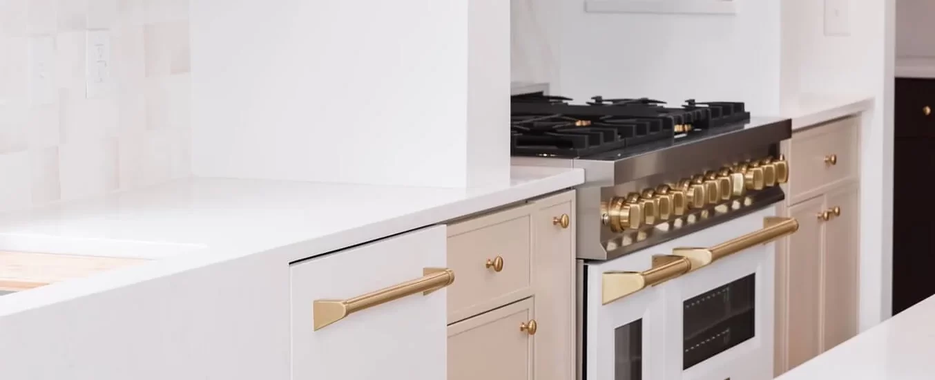 Kitchen with White Appliances