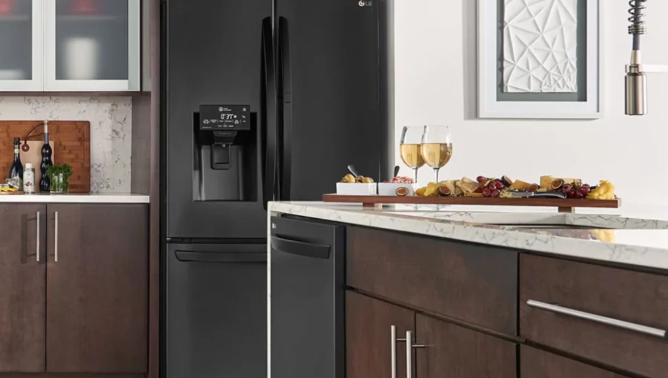 matte black kitchen appliances